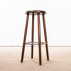 1960’s Solid Top Steel Ring Bar Stool