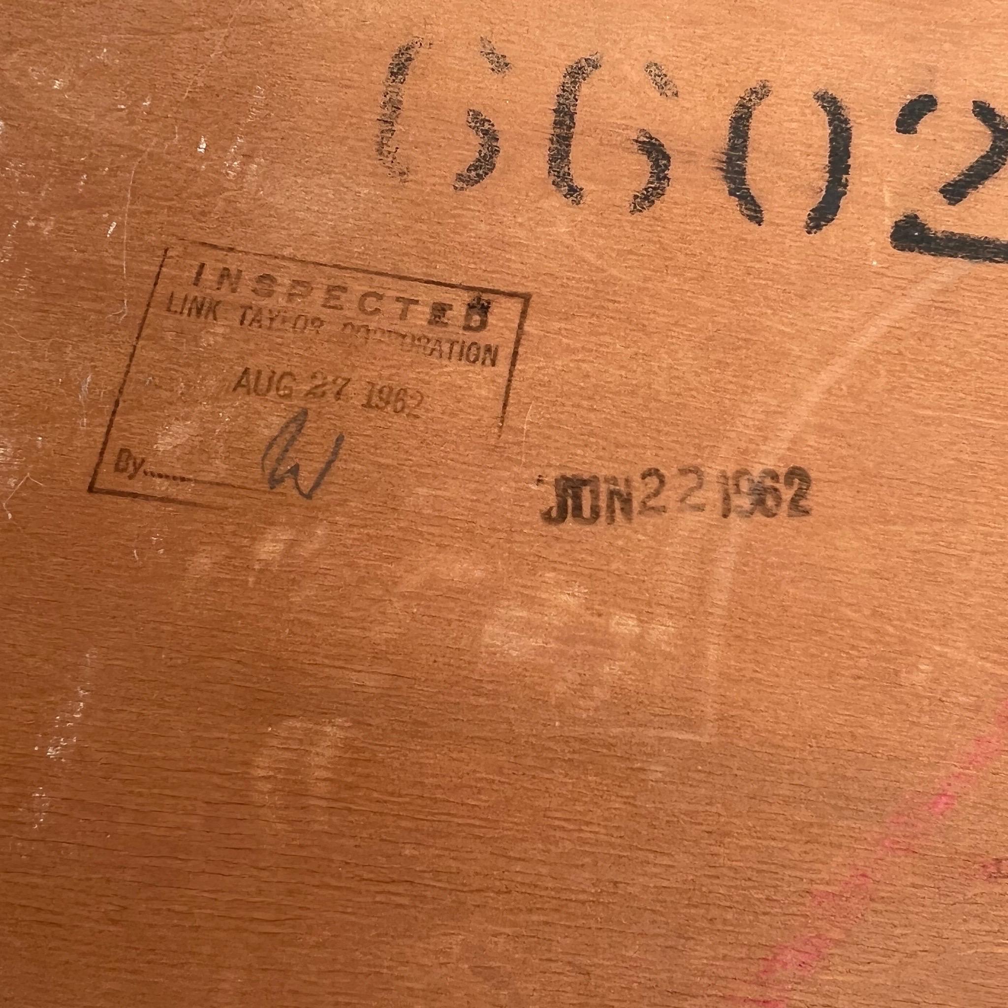Miroir en bois massif des années 1960 en vente 2