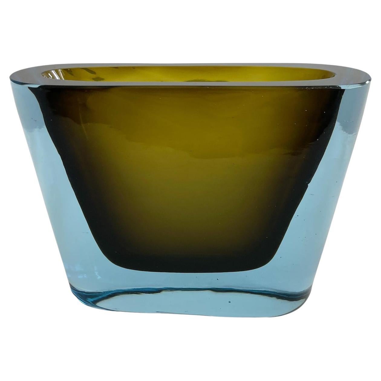 1960's Sommerso Antonio Da Ros Murano Glass Vase for Cenedese
