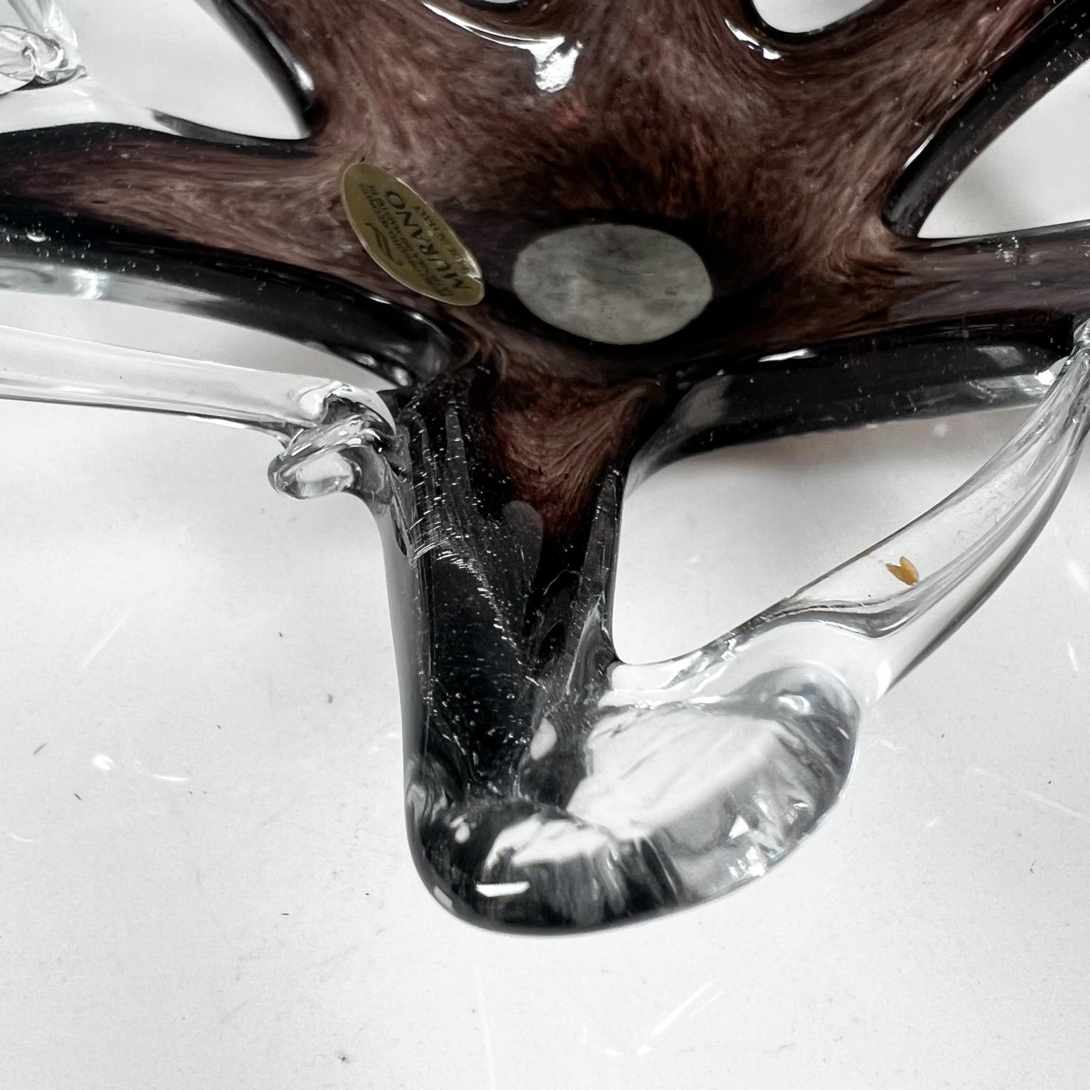 1960s Sommerso Murano Art Glass Sculptural Starfish Bowl Italy In Good Condition In Chula Vista, CA