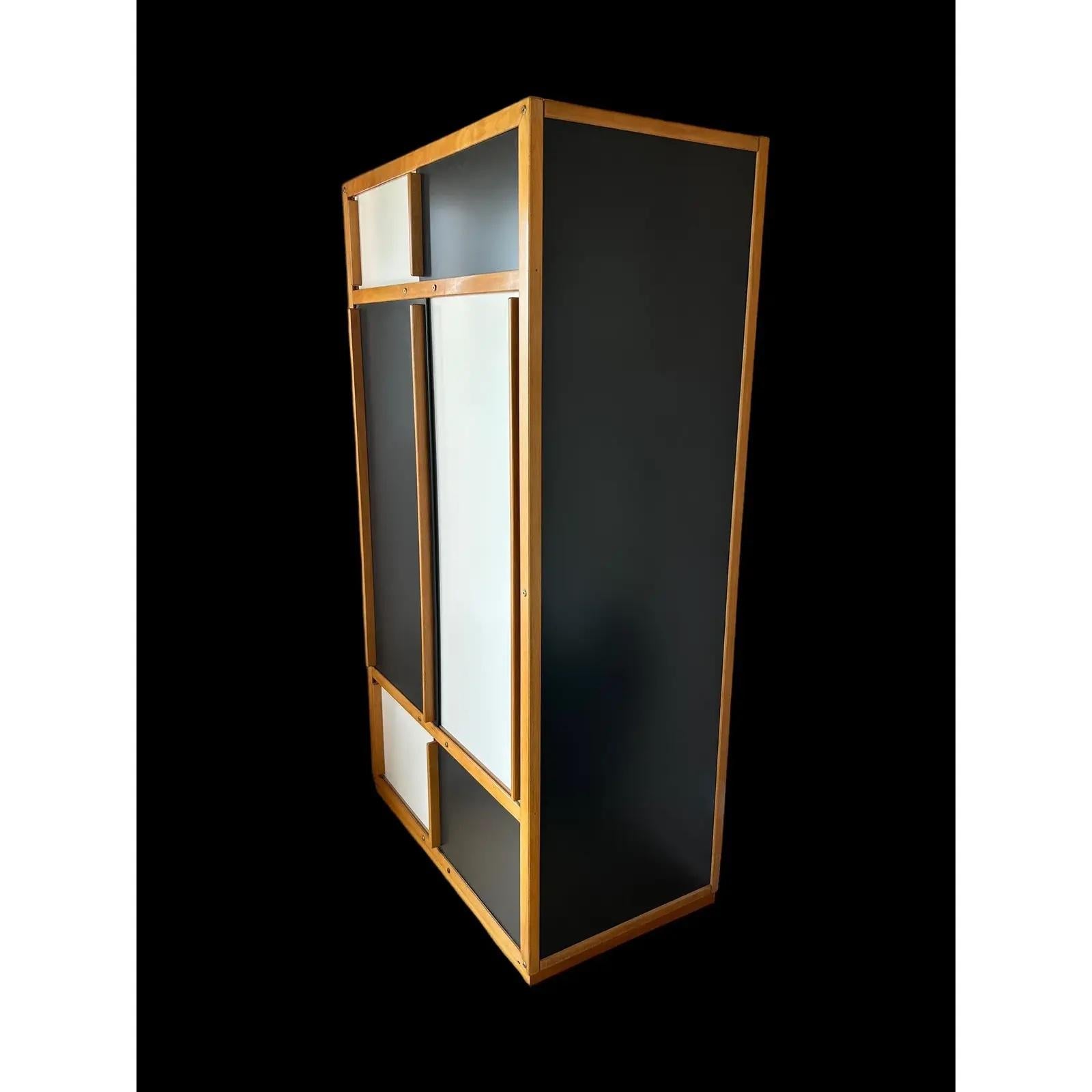 Mid-Century Modern 1960s Sonacotra Wardrobe Cabinet by André Sornay For Sale