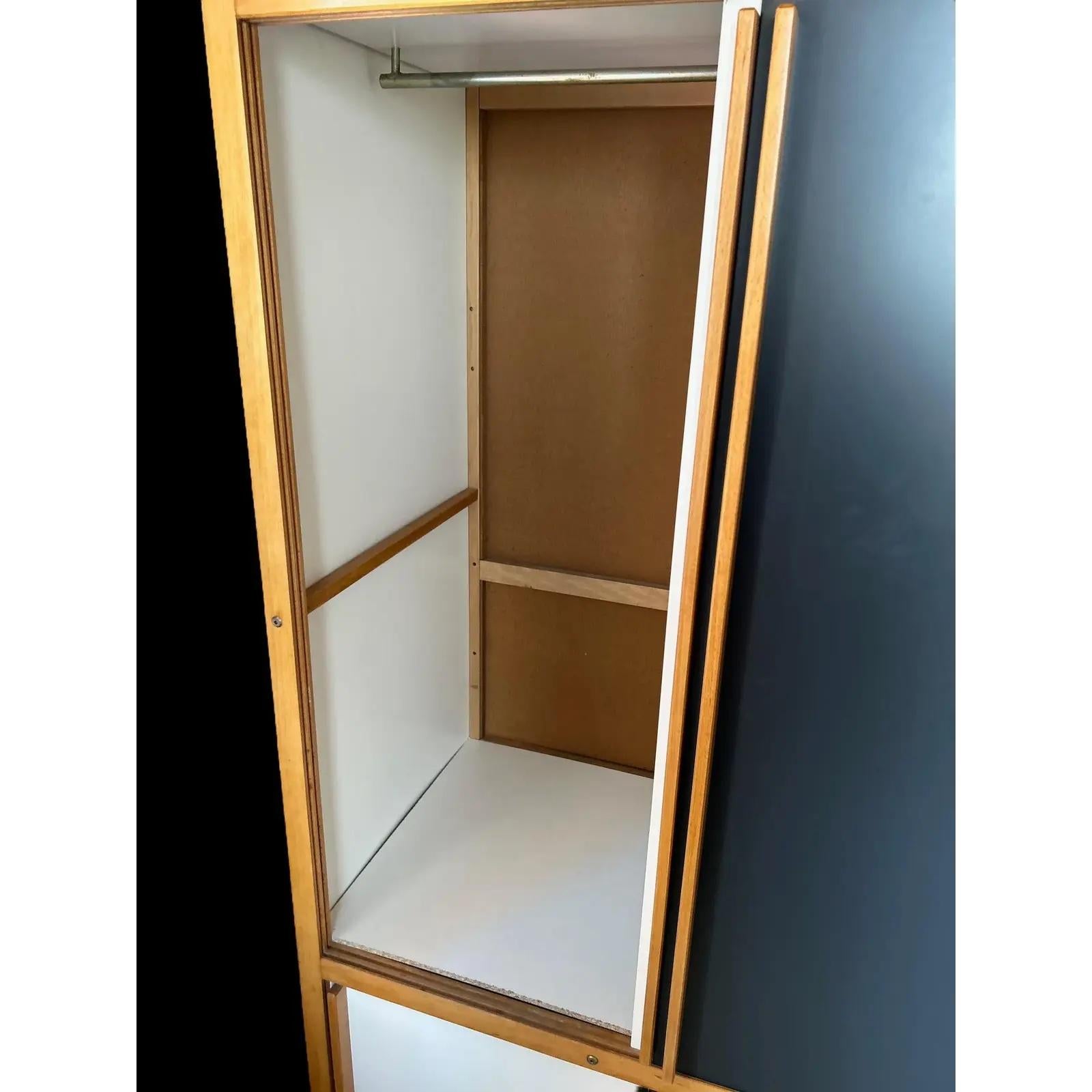 French 1960s Sonacotra Wardrobe Cabinet by André Sornay For Sale