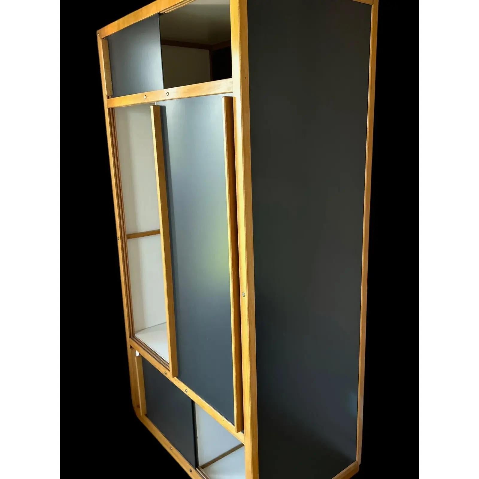 1960s Sonacotra Wardrobe Cabinet by André Sornay In Good Condition For Sale In West Hollywood, CA