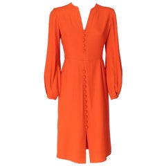 1960s Sorelle Fontana Orange Dress