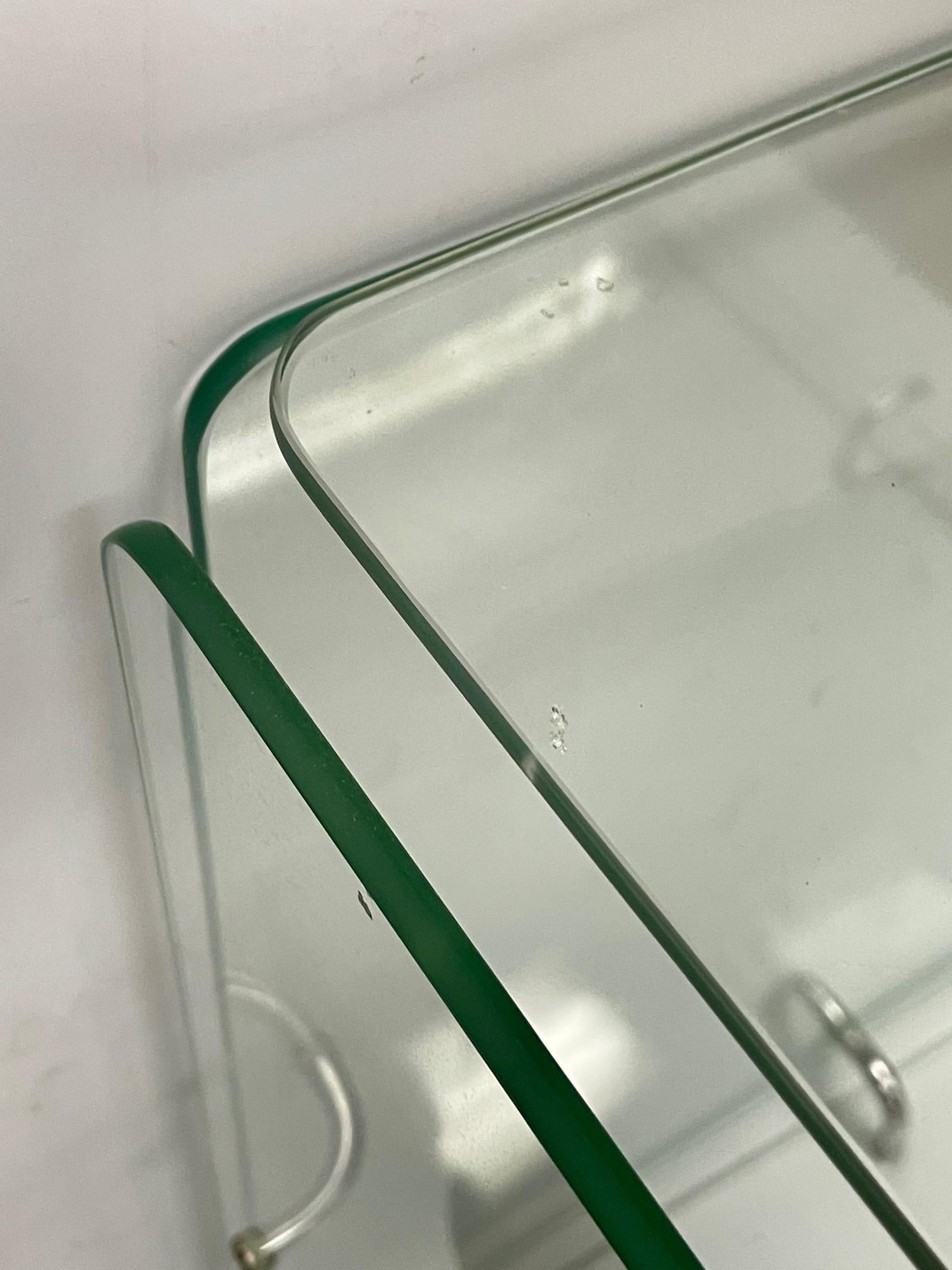 1960s Southern California Design Glass Cube Table Gerald McCabe Eon Mid-Century 4