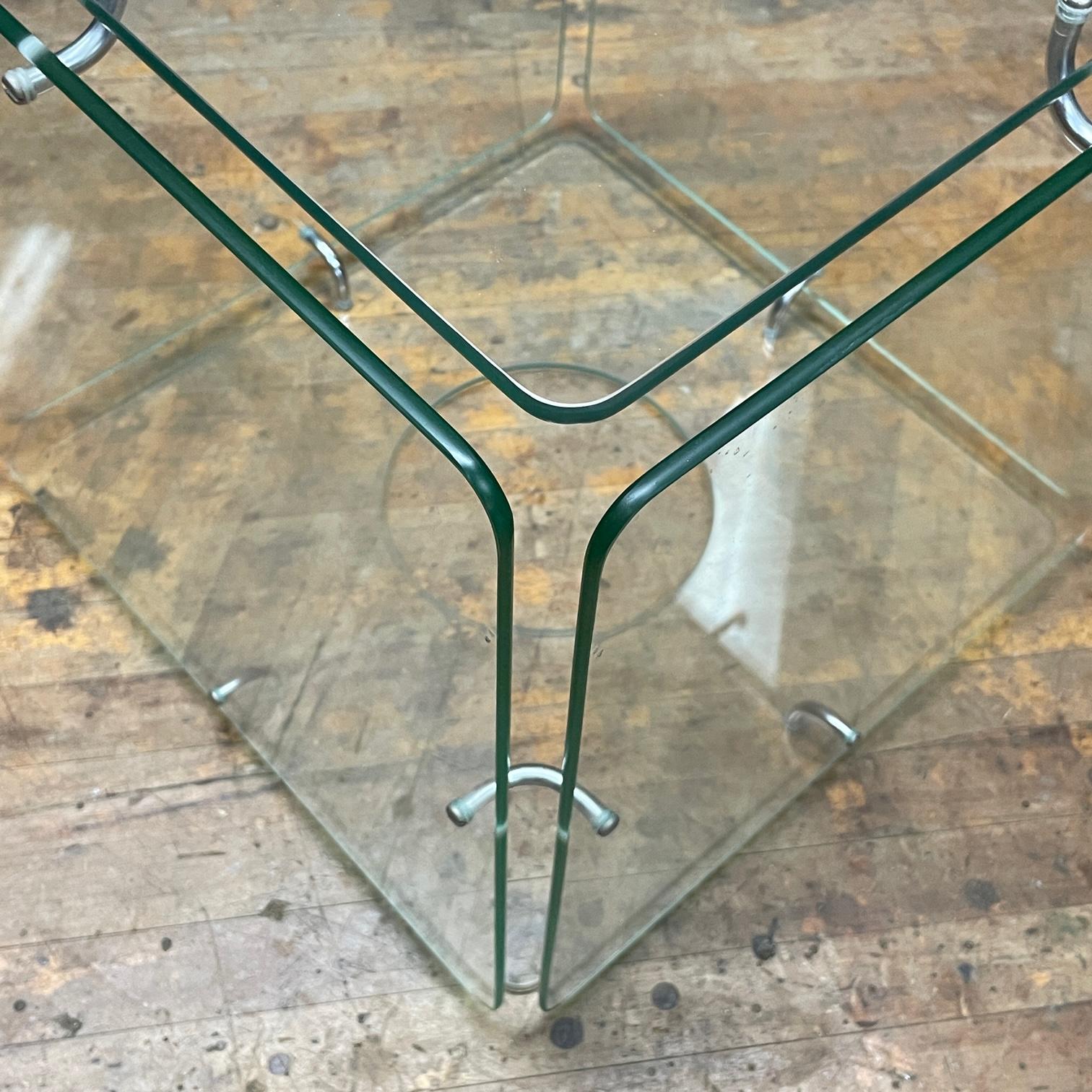 1960s Southern California Design Glass Cube Table Gerald McCabe Eon Mid-Century 2