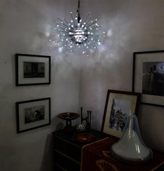 1960s Space Age Bakalowits & Söhne, "Mirakle" Sputnik Chandelier