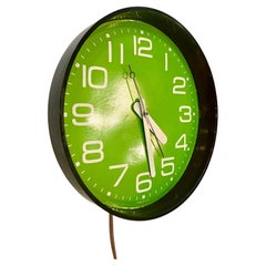 Reloj de Pared Eléctrico de la Era Espacial de 1960 de General Electric Verde Lima Raro