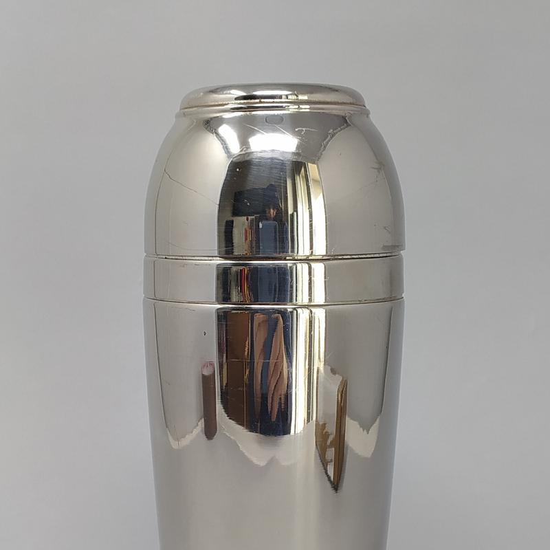 1960s Space Age Mepra Cocktail Shaker in Stainless Steel, Made in Italy In Excellent Condition For Sale In Milano, IT