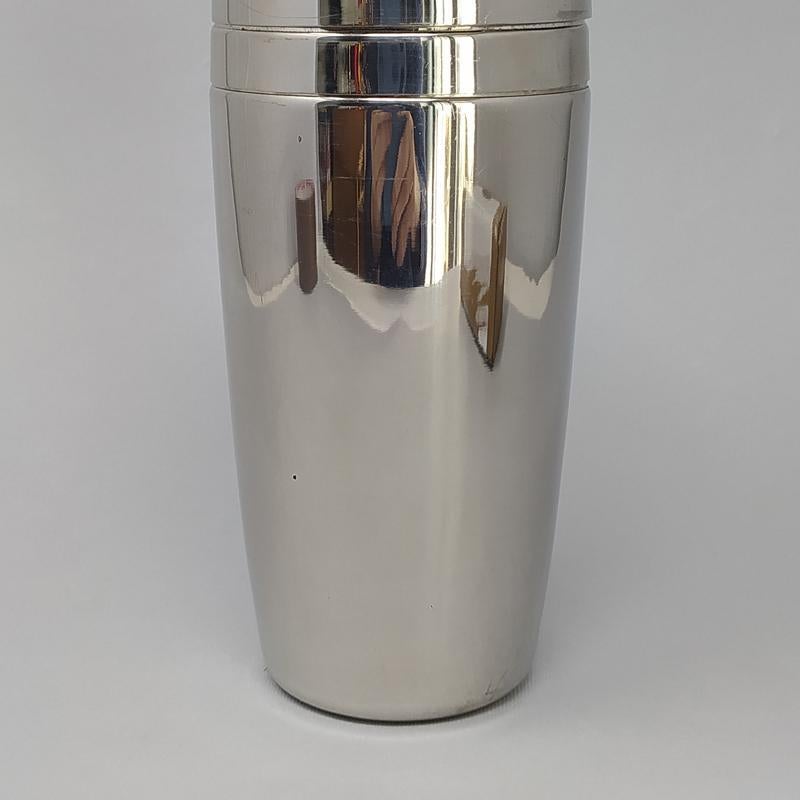 Mid-20th Century 1960s Space Age Mepra Cocktail Shaker in Stainless Steel, Made in Italy For Sale