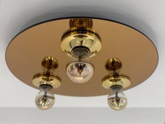 Luz empotrada modernista de mediados de siglo de la era espacial de los años 60