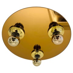 1960s Space Age Mid Century Modernist Flush Light