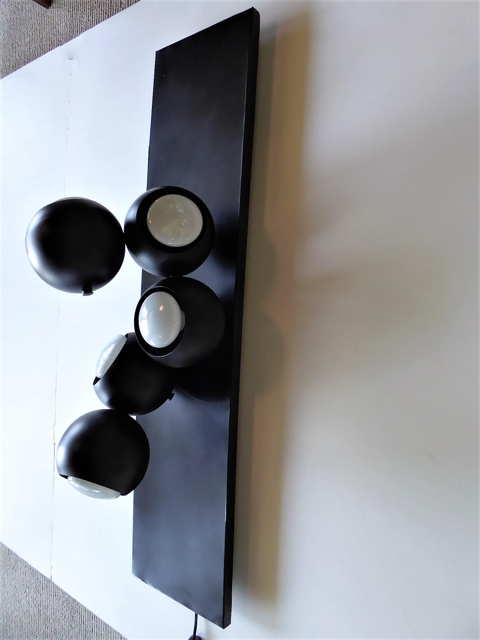 1960s Space Age Modern Molecule Sconce Bubble Wall Light in Sonneman Style 5