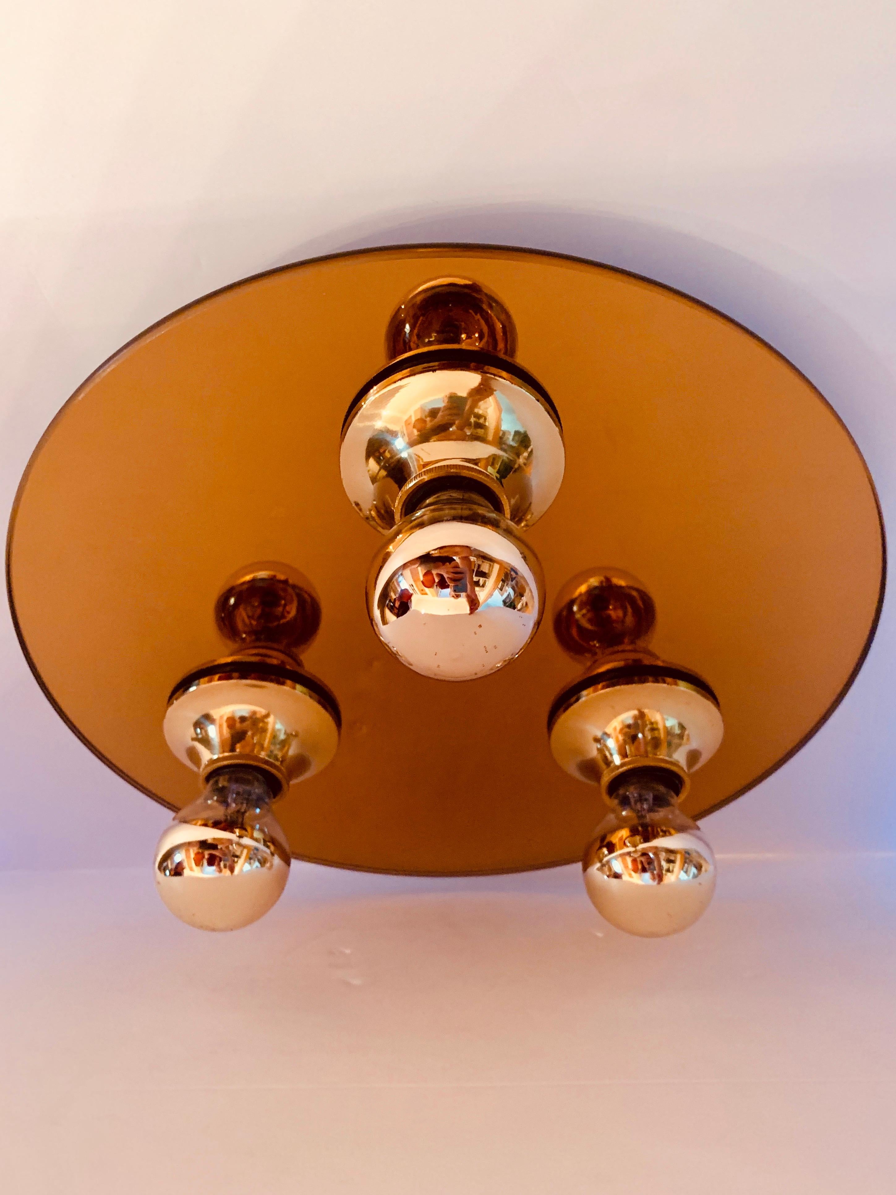 Lampe encastrée moderniste de l'ère spatiale des années 1960 en vente 7