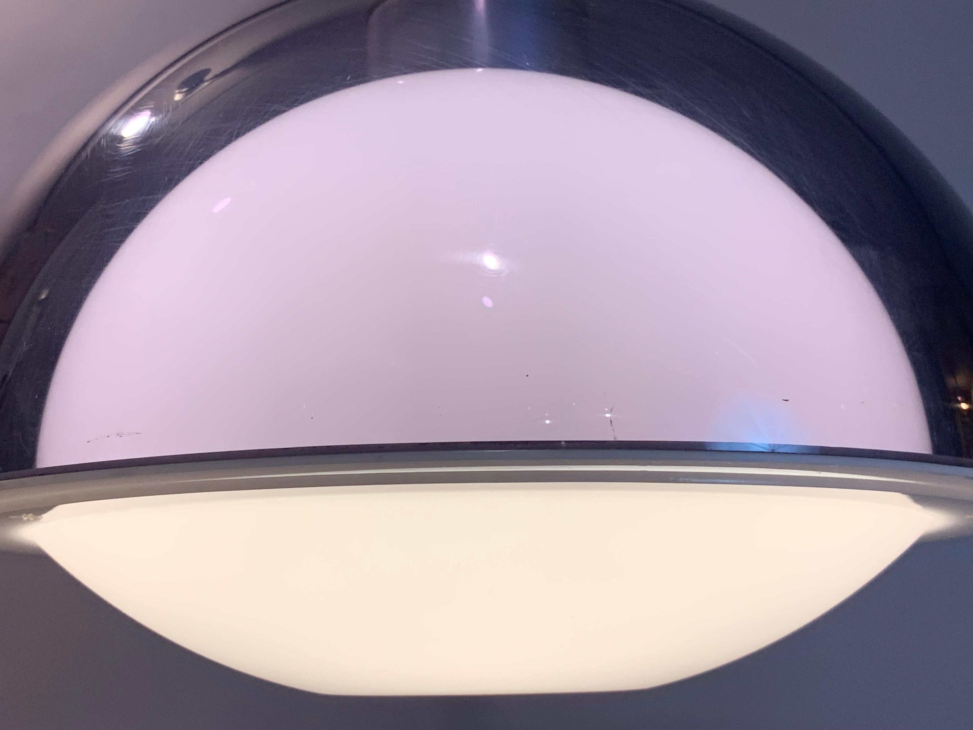 1960s Space Age Purple & White Robert Welch for Lumitron Hanging Pendant Light 6