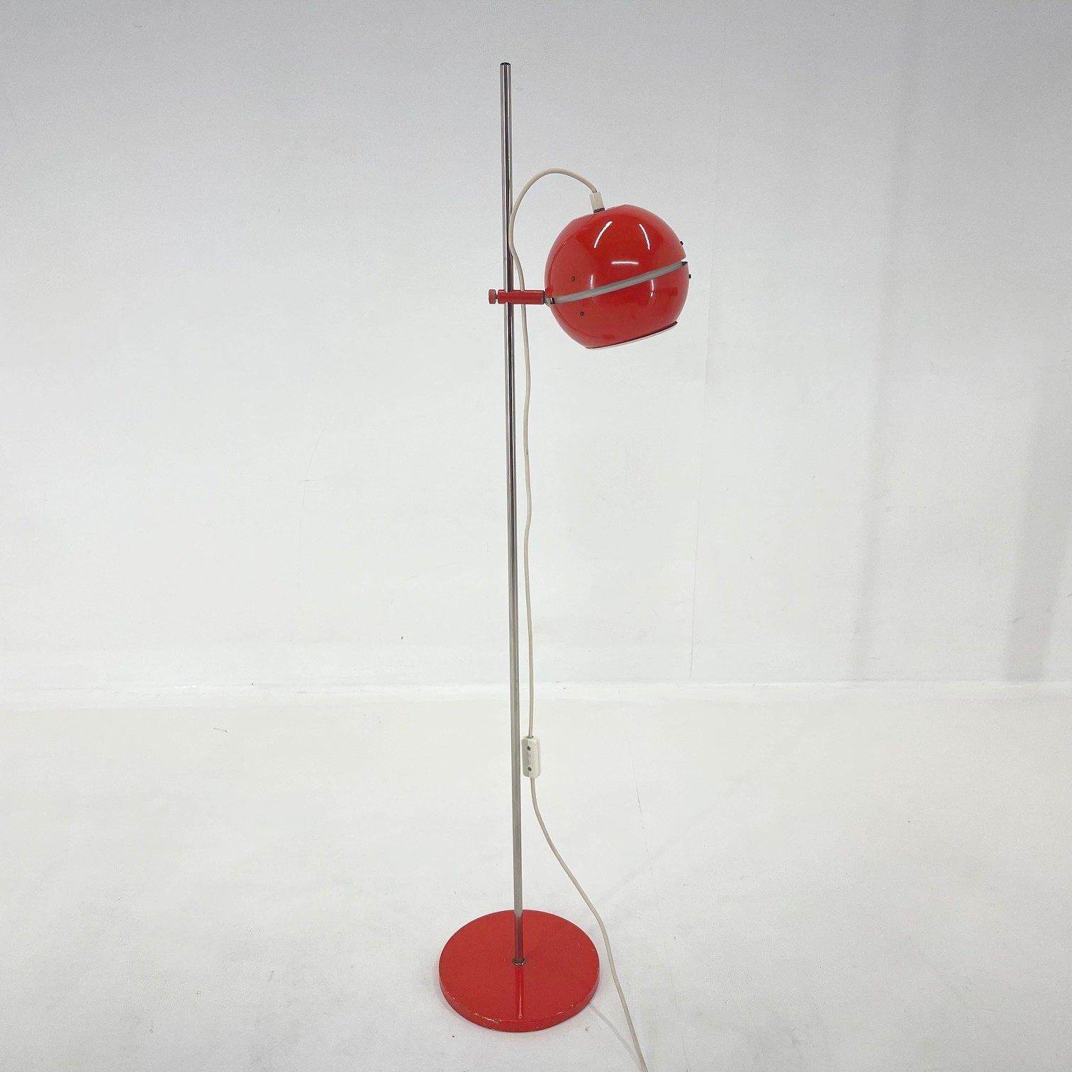 1960's, Space Age Red Floor Lamp, Germany For Sale 4