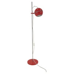 Lampadaire rouge de l'ère spatiale, années 1960, Allemagne