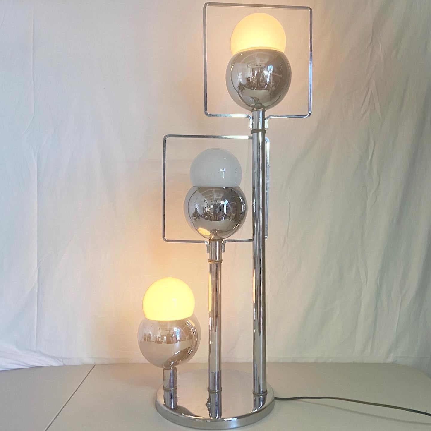 1960s Space Age Robert Sonneman Style Table Lamps - a Pair 2