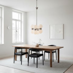 1960's Space Age Steel and Opaline Glass 10 Lights Italian Chandelier