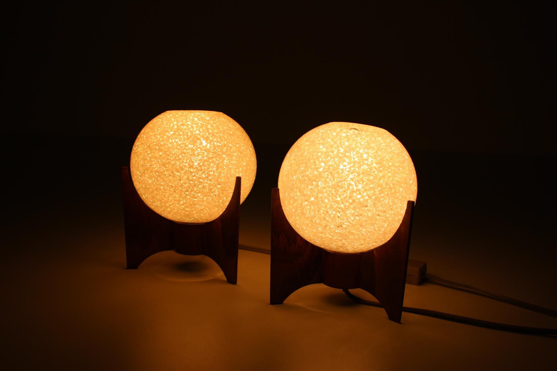 Mid-20th Century 1960s Space Age Table Lamps by Pokrok Zilina, Czechoslovakia