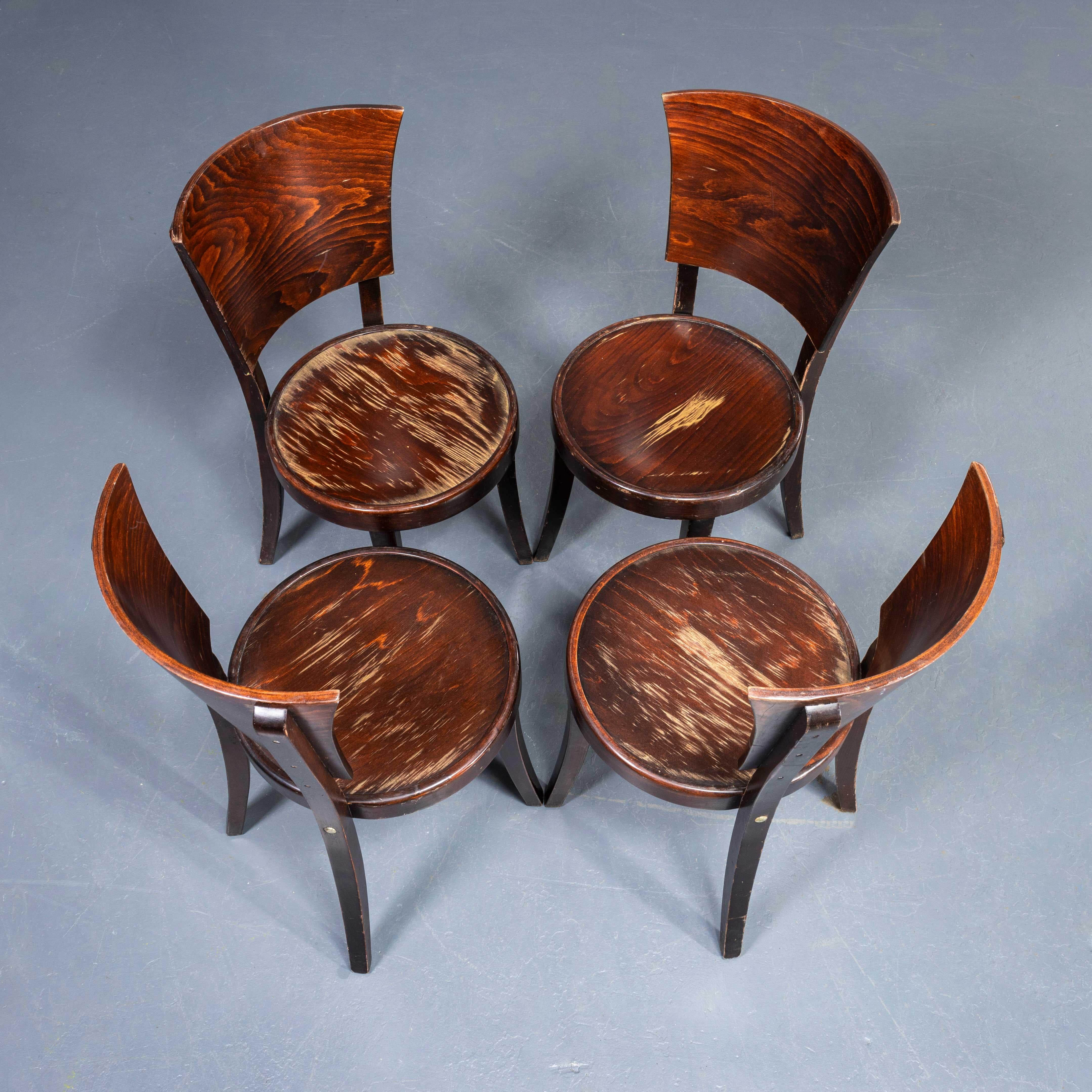 1960's Spade Back Bentwood Dining Chairs - Good Quantity Available. 
Good quality heavy weight original 60's bentwood dining chairs made in Eastern Europe. Sadly we don't know the production history but they were probably made in Hungary. The chairs