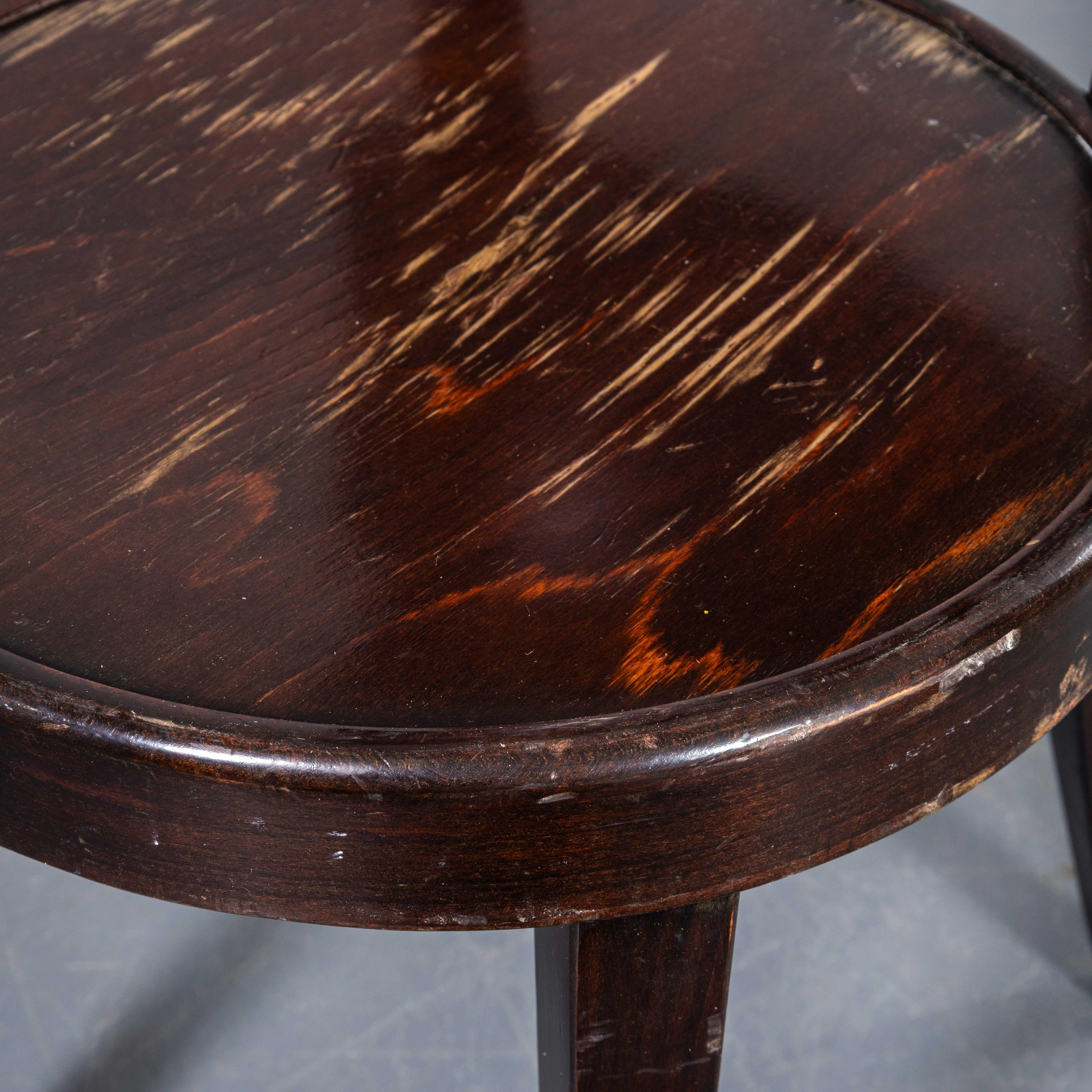Mid-20th Century 1960's Spade Back Bentwood Dining Chairs - Good Qty Available For Sale