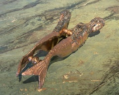 1960s Spainish Bronze Door Handles in the Shape of Mermaids