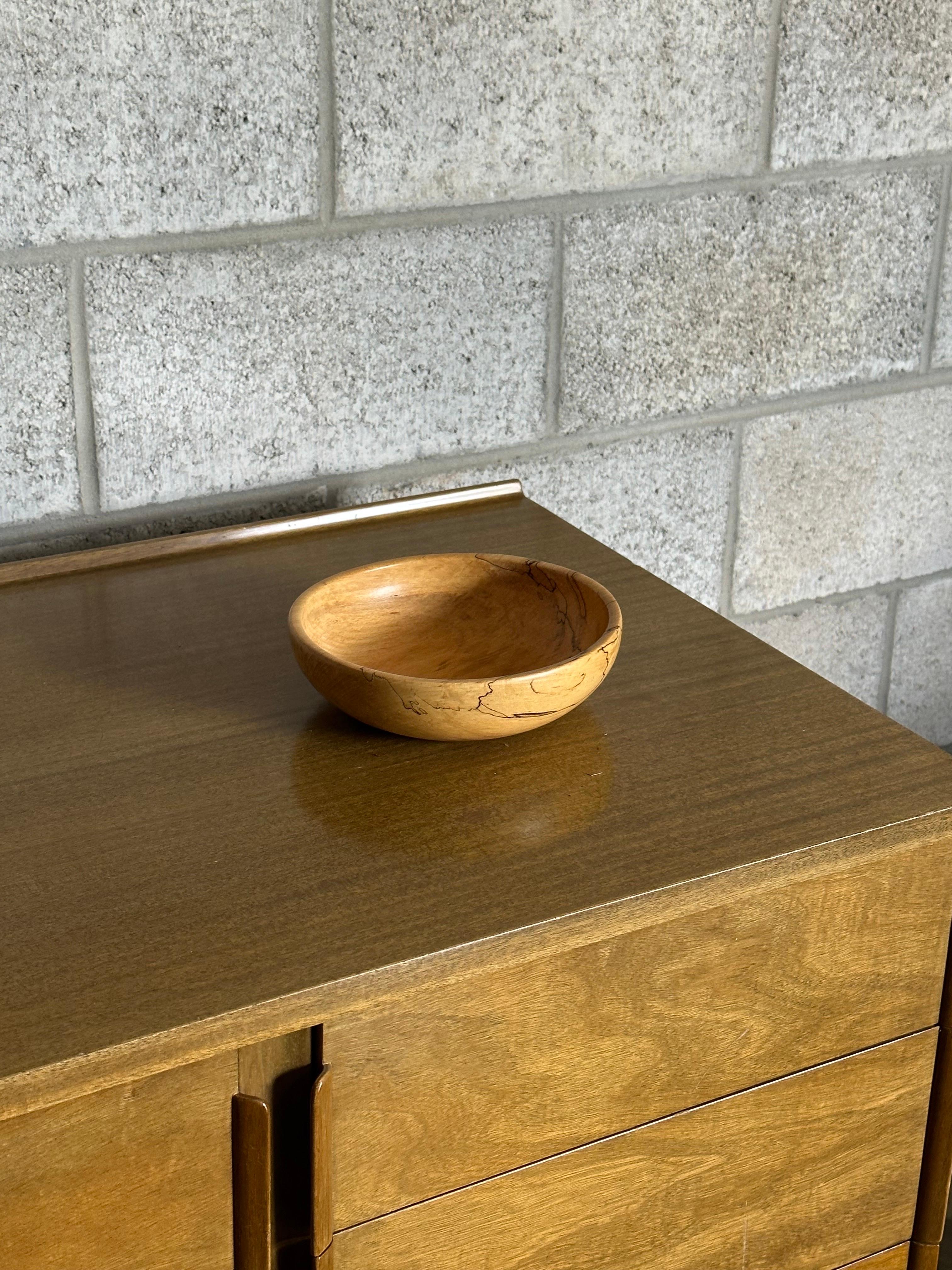 Mid-Century Modern 1960s Spalted Maple Bowl, Sweden For Sale
