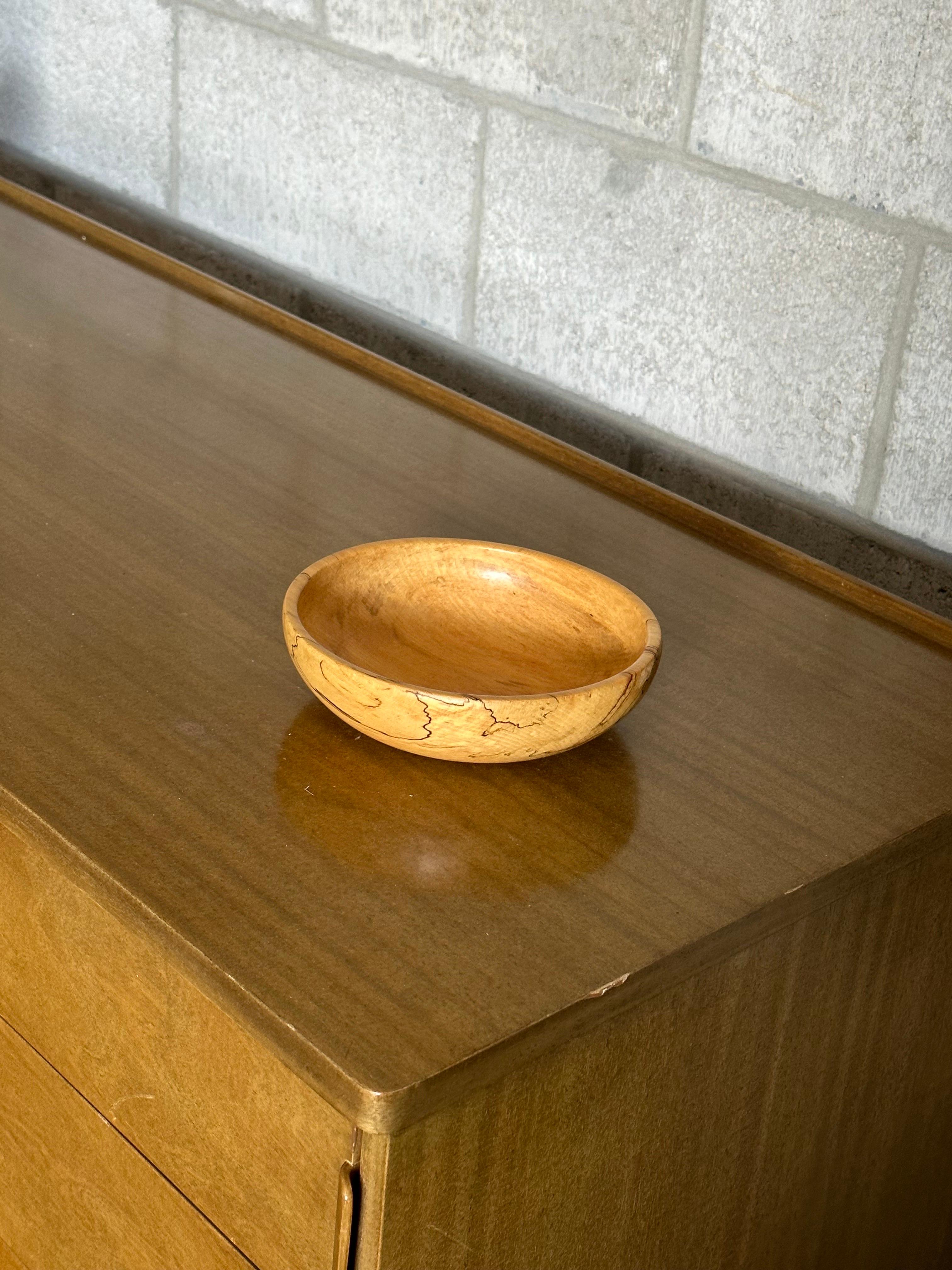 Swedish 1960s Spalted Maple Bowl, Sweden For Sale