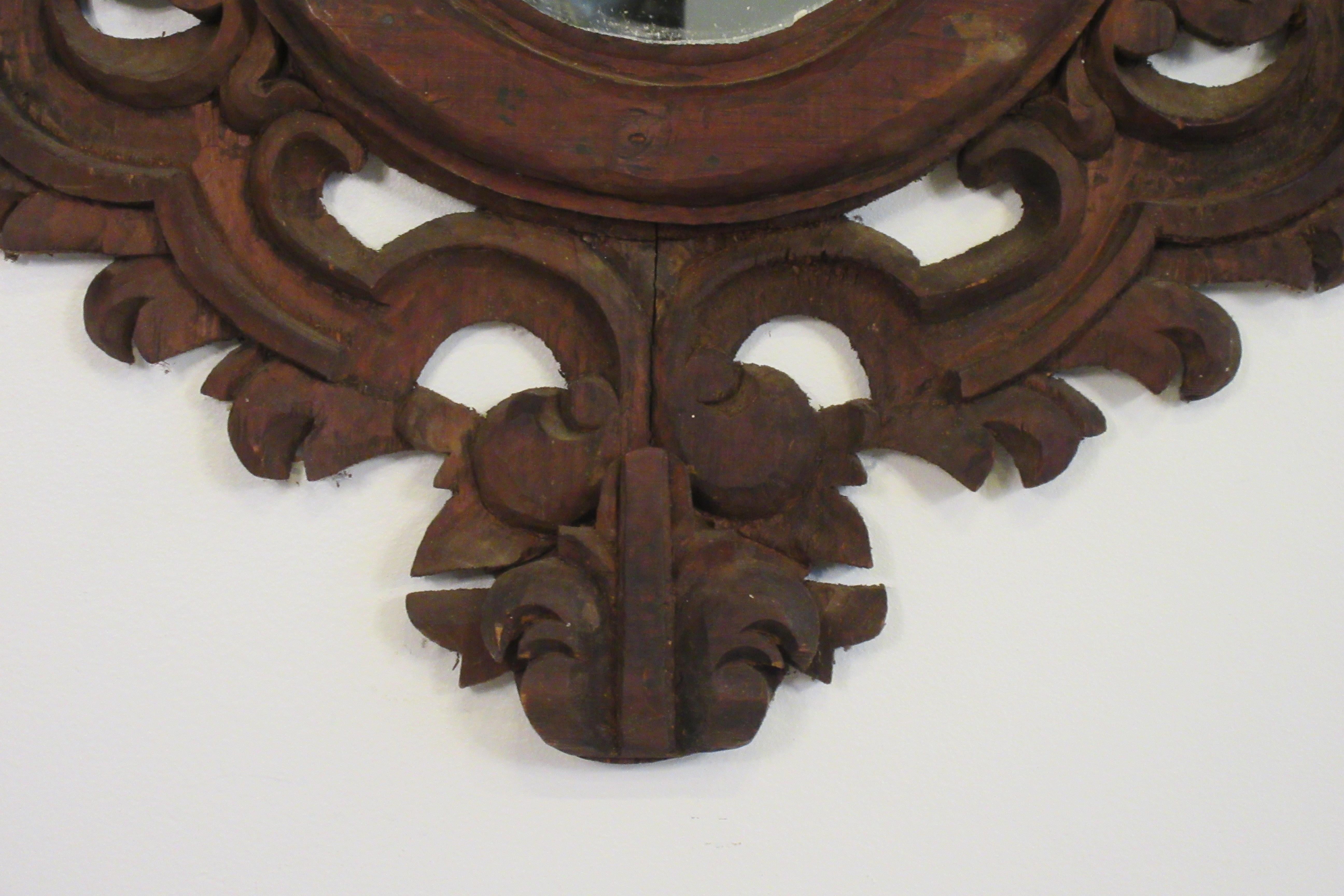 1960s Spanish Carved Wood Mirror 10