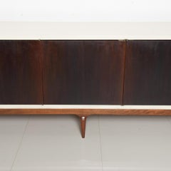 1960er Jahre Long Line Lack & Holz Credenza Monterrey Mexiko