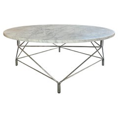 1960s Spider Coffee Table by Andreas Hansen & Niels Eilersen + Italian Marble