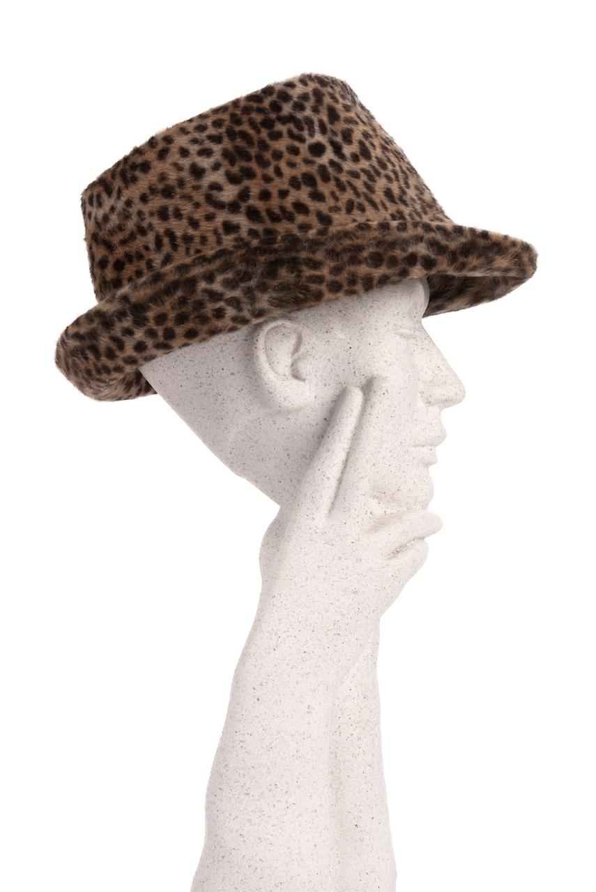cheetah fur hat
