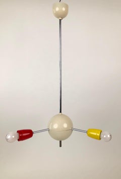 1960s Sputnik from the Czech Republic with Colored Sockets