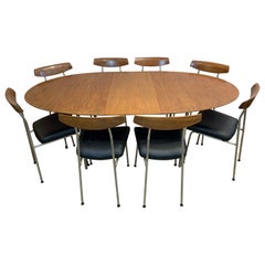 1960er Jahre Stag Furniture Oval Extending Dining Table und 8 S230 Esszimmerstühle