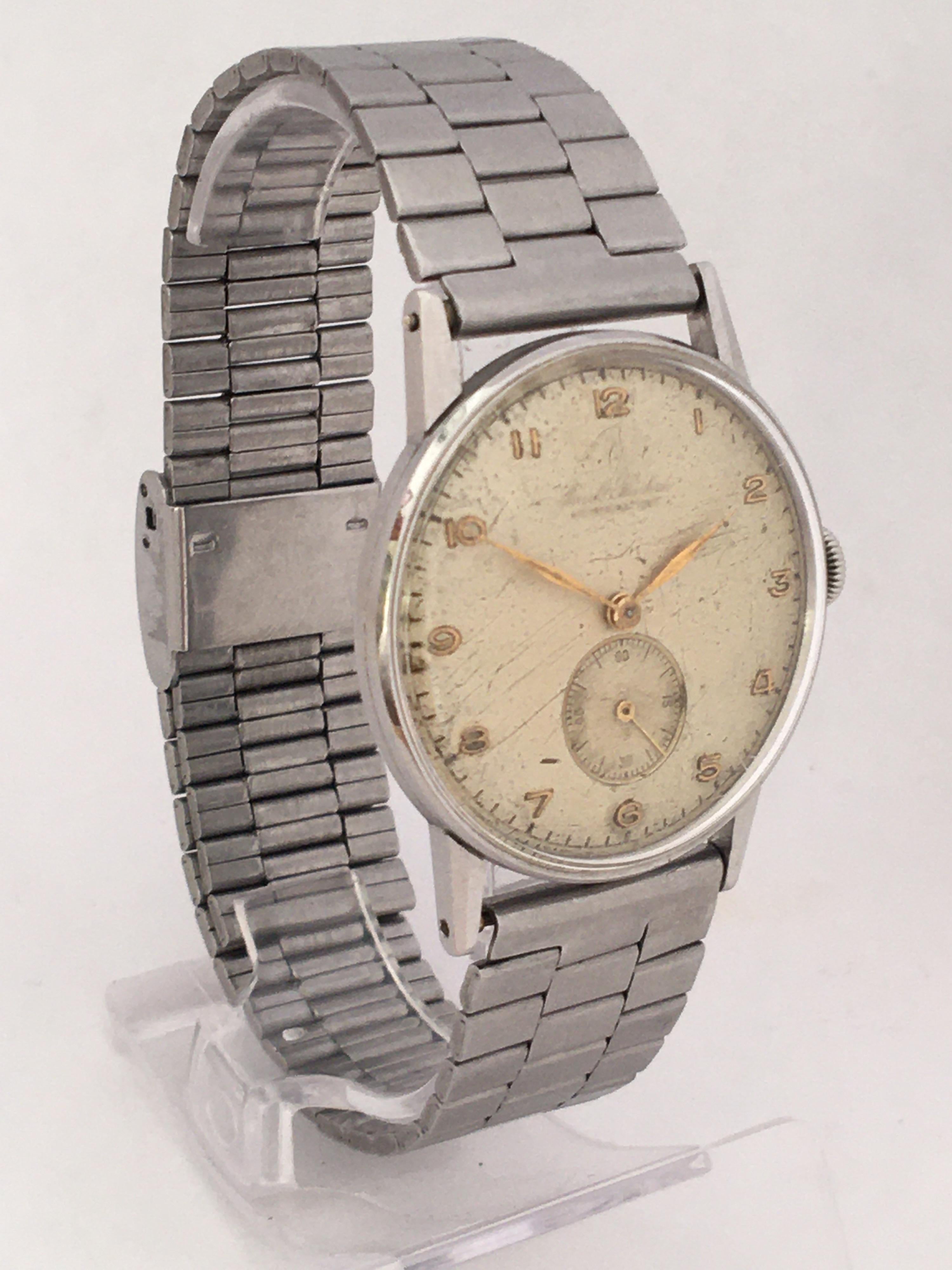 1960s Stainless Steel Manual Winding Paul Buhre Vintage Watch For Sale 4