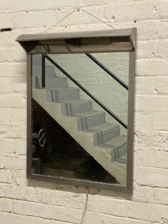 1960s Stainless Steel NY State Dorm Mirror