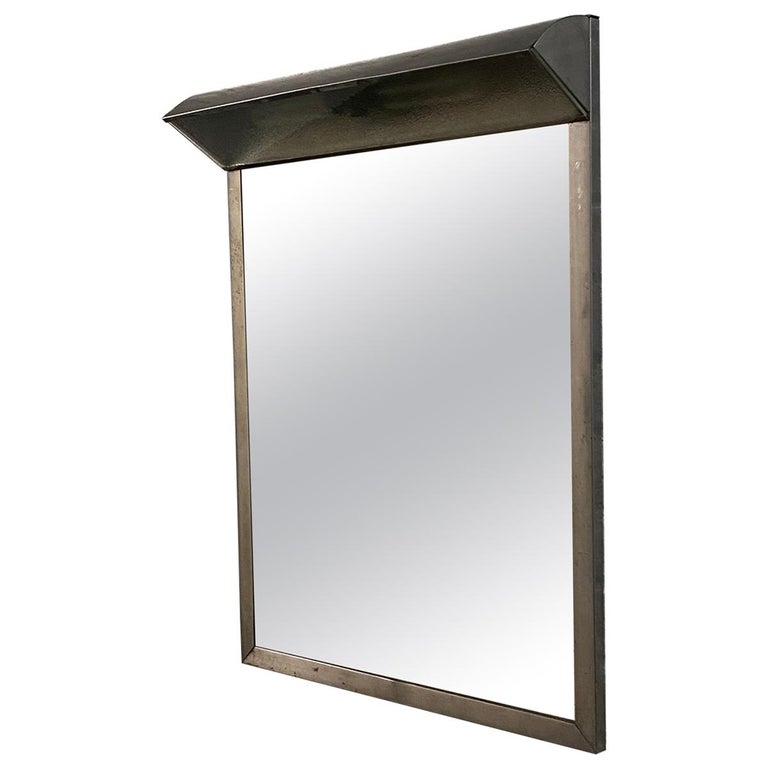 1960s Stainless Steel NY State Dorm Mirror For Sale at 1stDibs