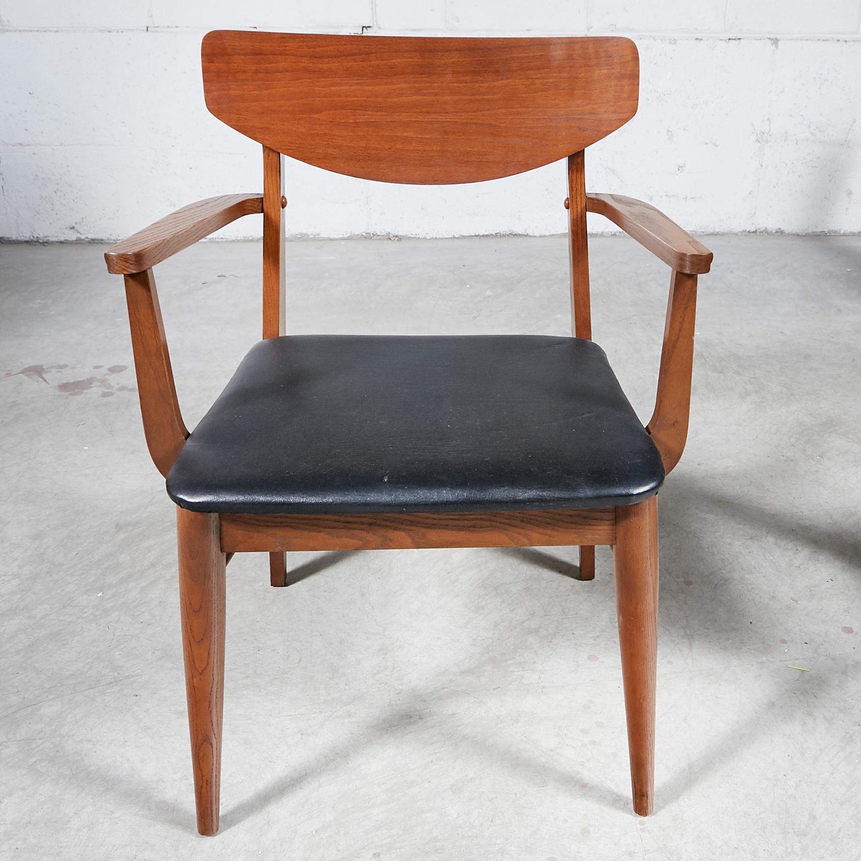 Mid-Century Modern 1960s Stanley Furniture Dining Chairs by Paul Browning, Set of 6 For Sale