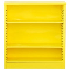 Used 1960s Steel Bookcase in Yellow, Custom Refinished to Order