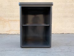 1960s Steelcase Side Cabinet Refinished in Metallic Gray