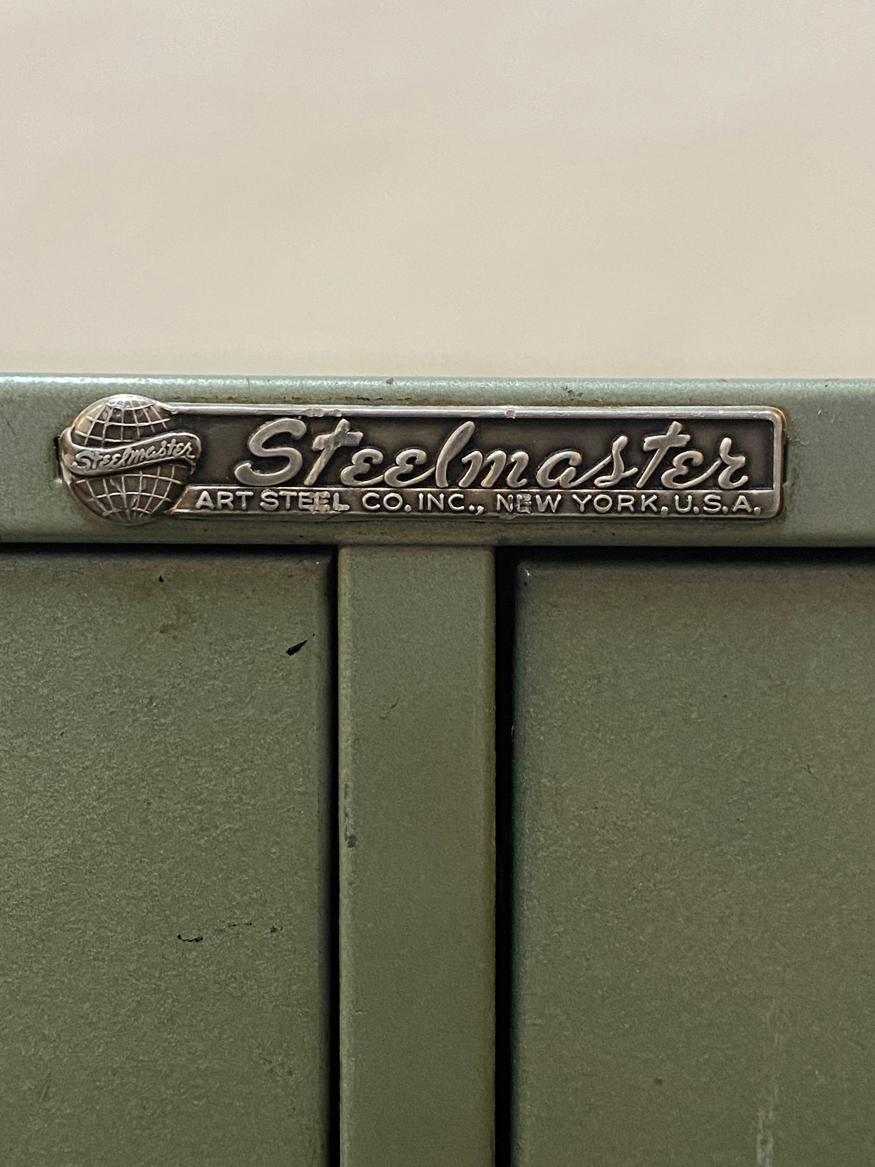 1960s Steelmaster Metallic Green File Cabinets For Sale 5