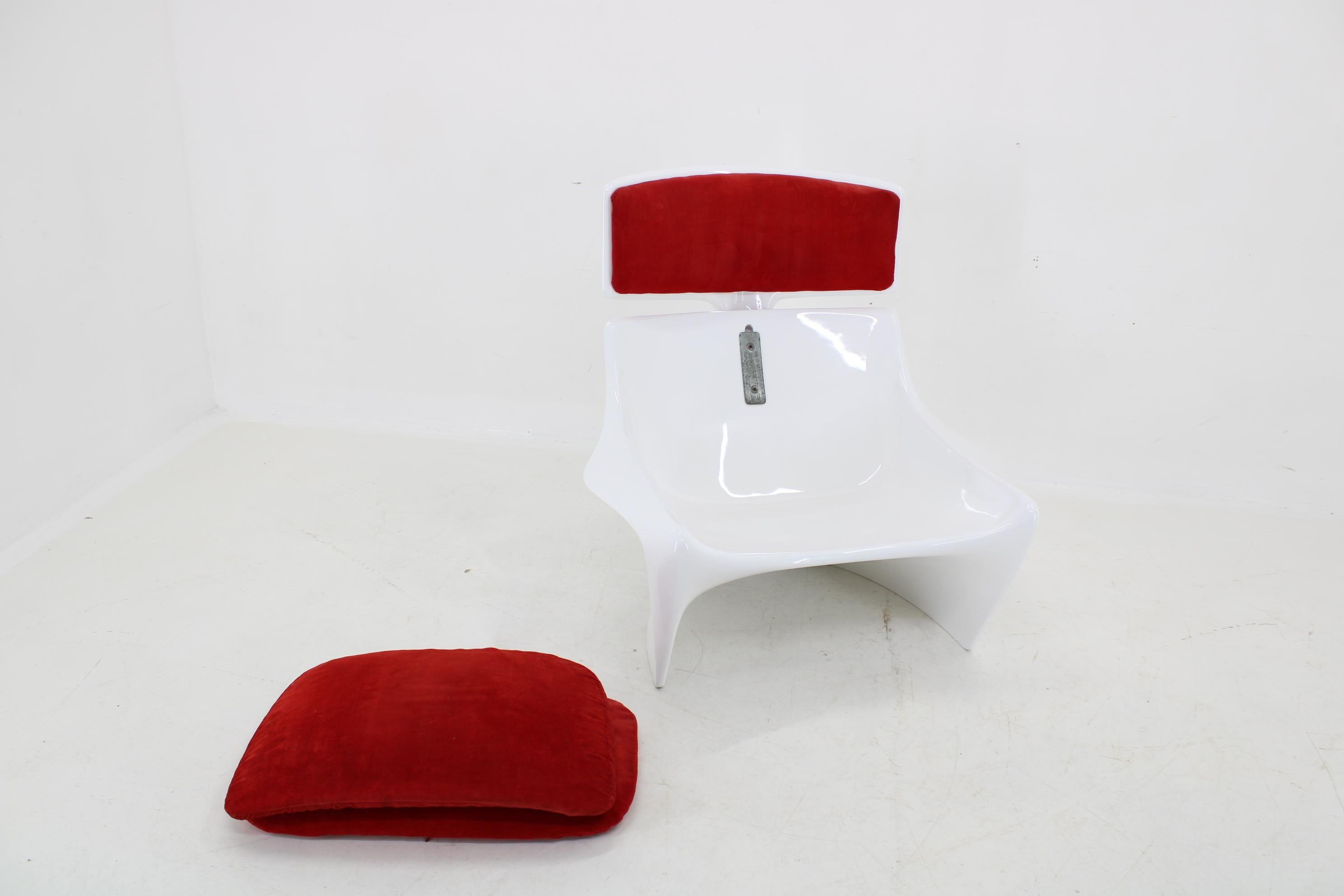 1960s Steen Ostergaard 'President' Fiberglass Lounge Chair for Cado, Denmark For Sale 5