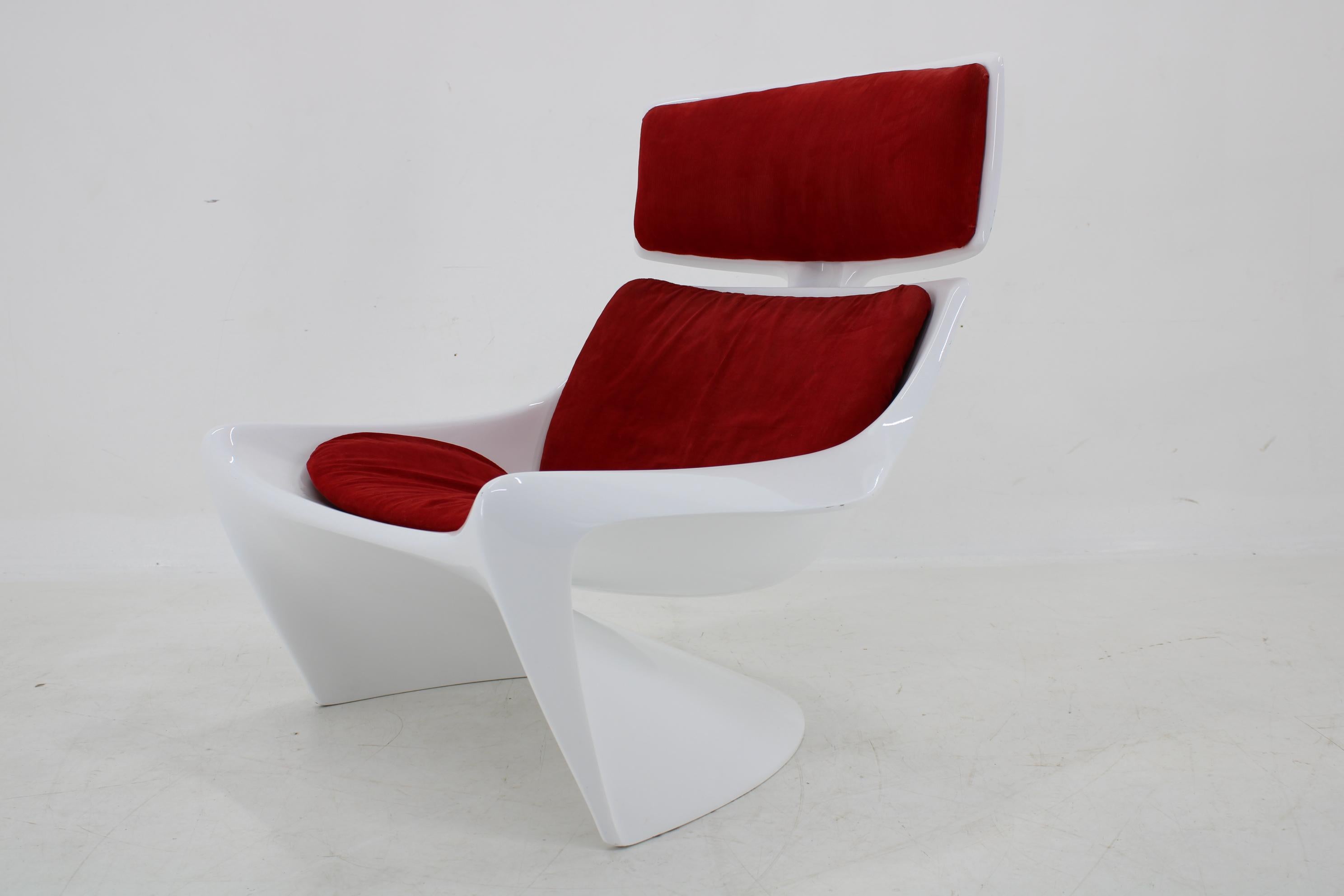 Mid-20th Century 1960s Steen Ostergaard 'President' Fiberglass Lounge Chair for Cado, Denmark For Sale