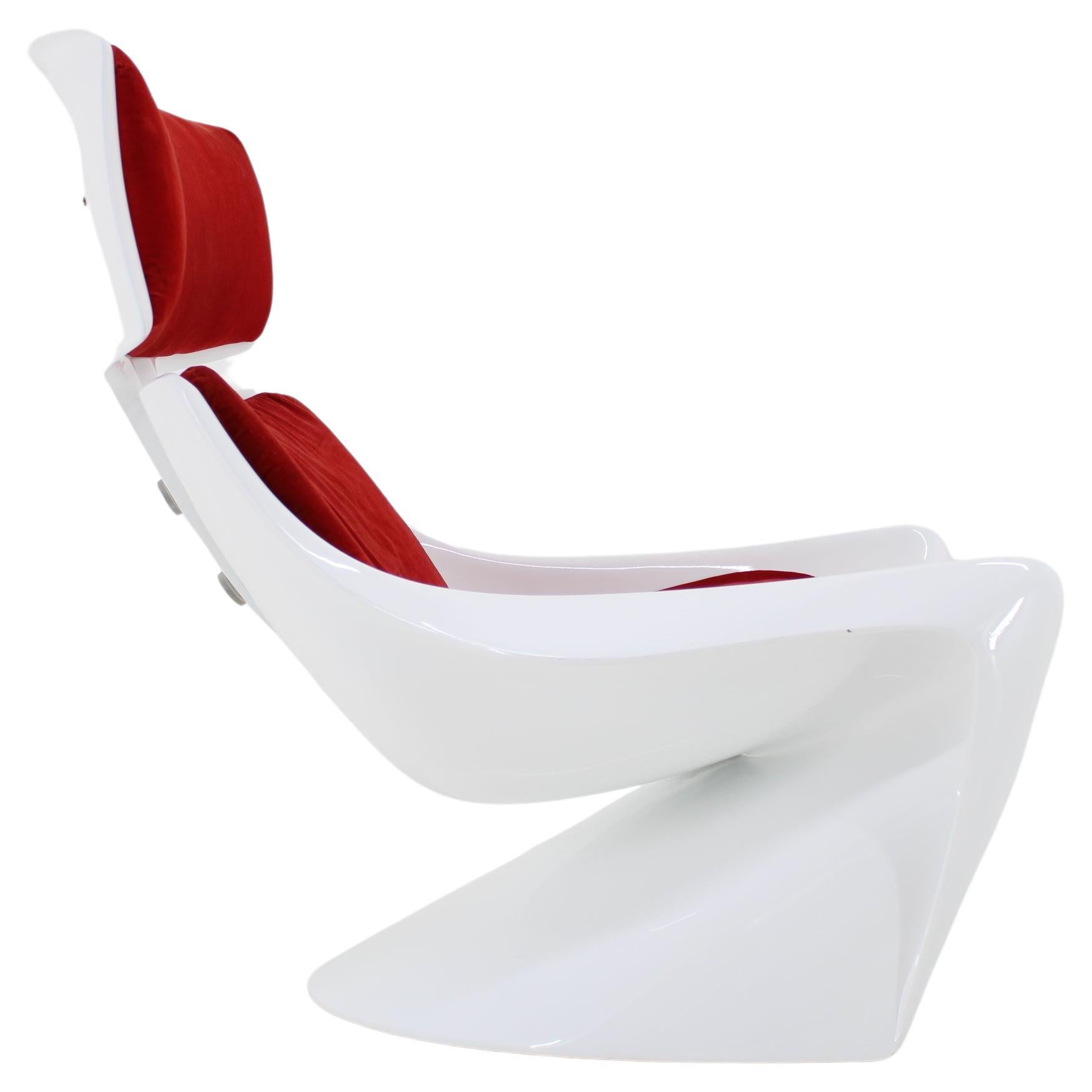 1960s Steen Ostergaard 'President' Fiberglass Lounge Chair for Cado, Denmark For Sale