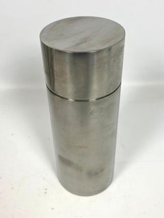 1960’s Stelton Cylinda Stainless Barware Set by Arne Jacobsen Made in Denmark