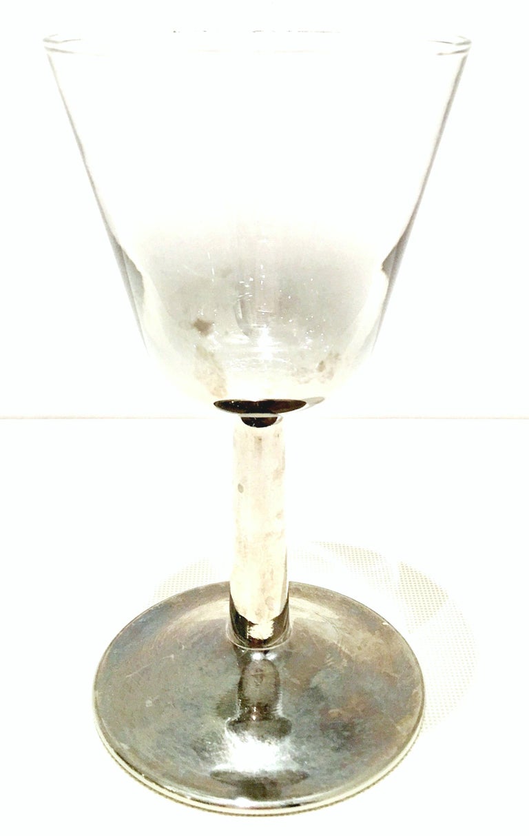 1960s Sterling Silver "Fade" Stem Drink Glasses Set of 30 by, Dorothy