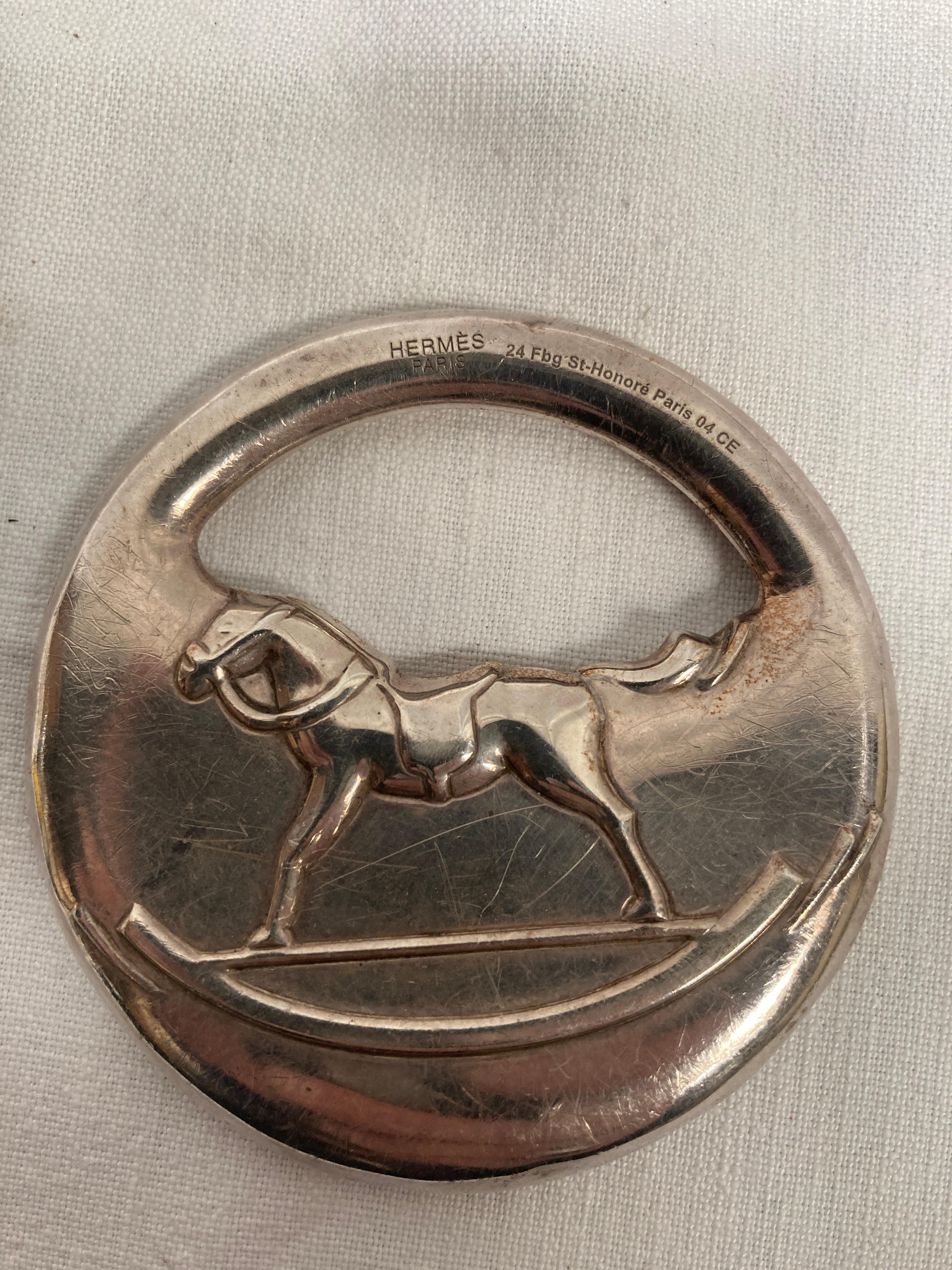 Juguete sonajero de plata de ley de 1960 de Hermès en Bueno estado para la venta en New York, NY