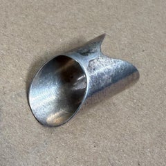 1960s Sterling Silver Ring Modernist Taxco Mexico