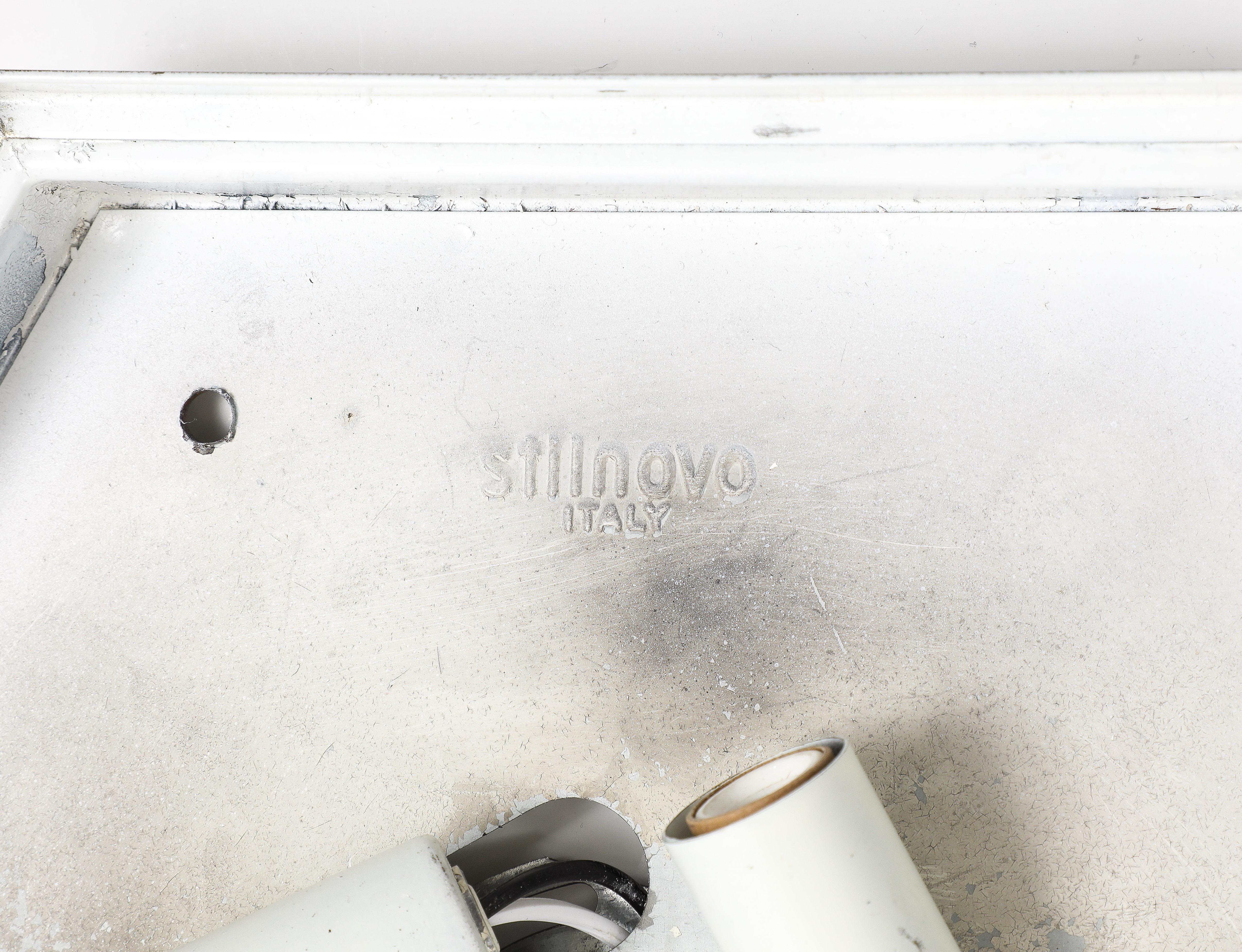 1960s Stilnovo Hexagonal Flush Mount Ceiling Light Model 1183 en vente 1